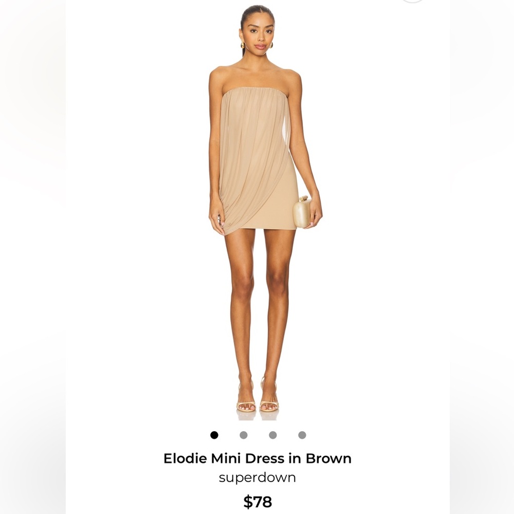Superdown Elodie Mini Dress in Brown